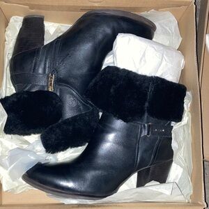 UGG Jayne Boots black leather women’s size 12